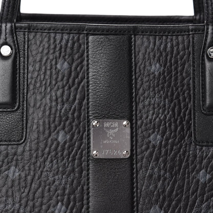 MCM Visetos Medium Liz Reversible Shopper Tote Black 8 of 15