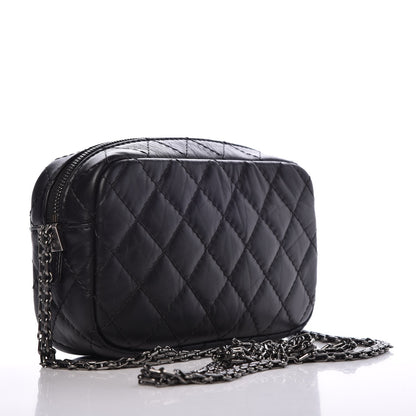 Chanel Aged Calfskin Quilted Mini Reissue Camera Case Black 3 of 7