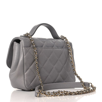 Chanel Caviar Quilted Small Business Affinity Flap Grey 3 of 9