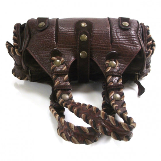 Chloe Calfskin Suede Silverado Shoulder Bag Bordeaux 6 of 13