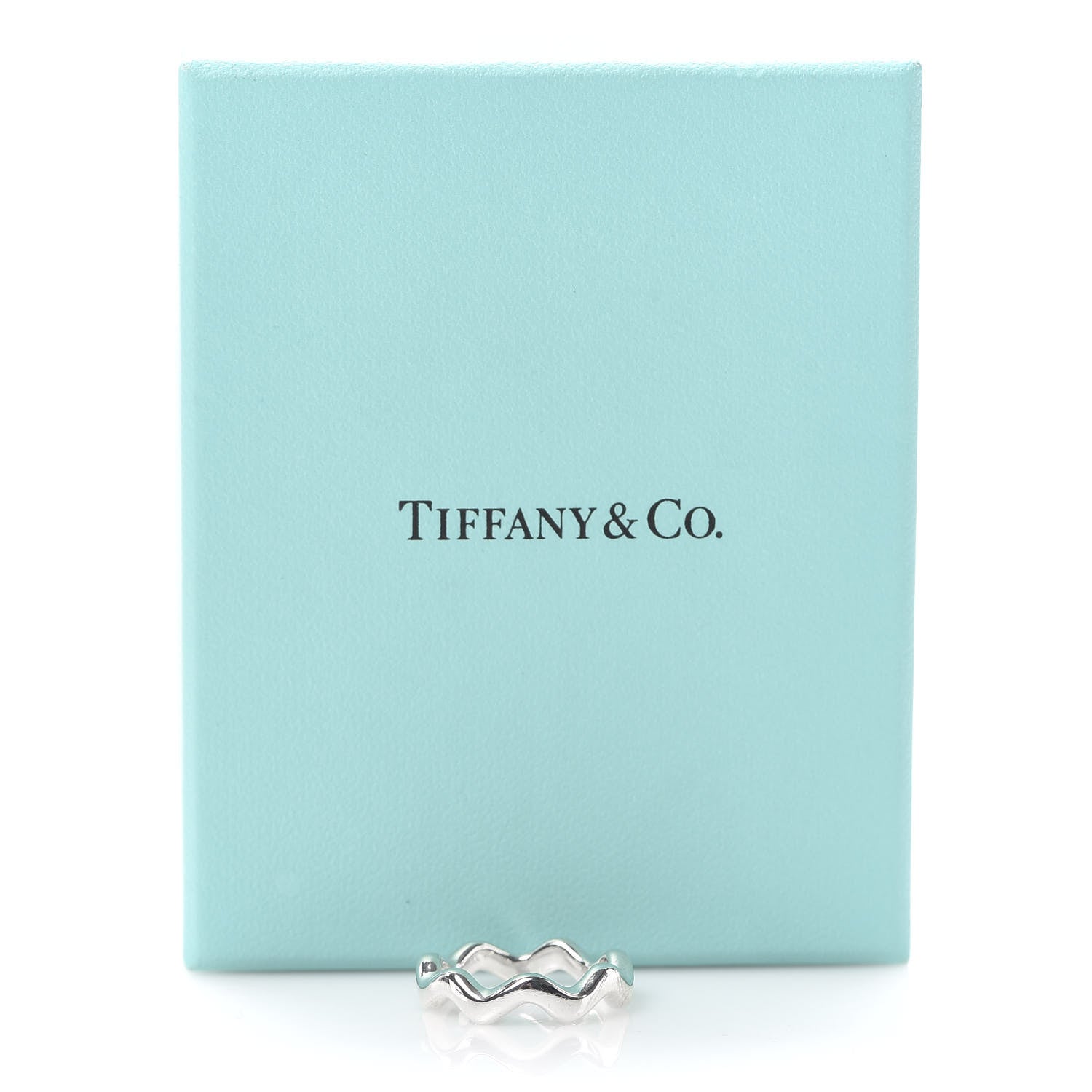 Tiffany Sterling Silver Zig Zag Ring 53 6.5 6 of 6