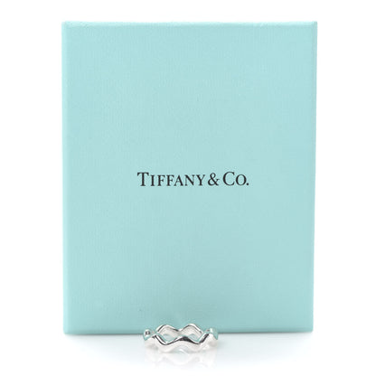 Tiffany Sterling Silver Zig Zag Ring 53 6.5 6 of 6