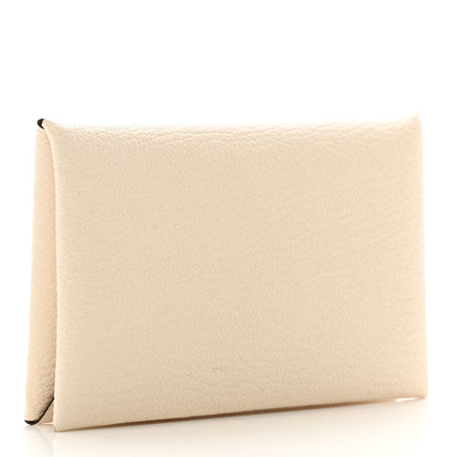 Hermes Chevre Mysore Verso Calvi Card Case Nata Quebracho 3 of 7