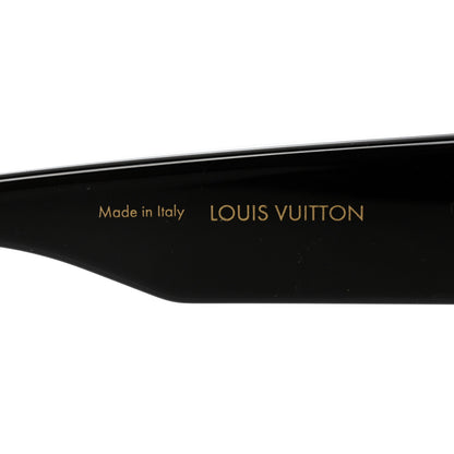 Louis Vuitton Acetate Swarovski Crystal Cyclone Sunglasses Z1578W Black 5 of 8