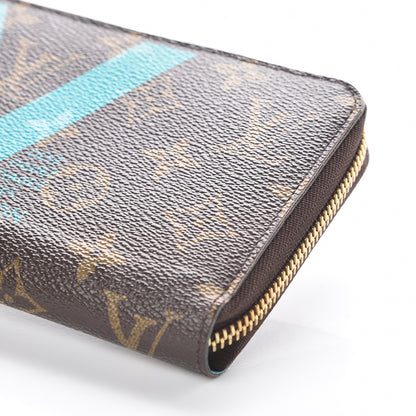 Louis Vuitton Monogram V Zippy Wallet Turquoise 6 of 10