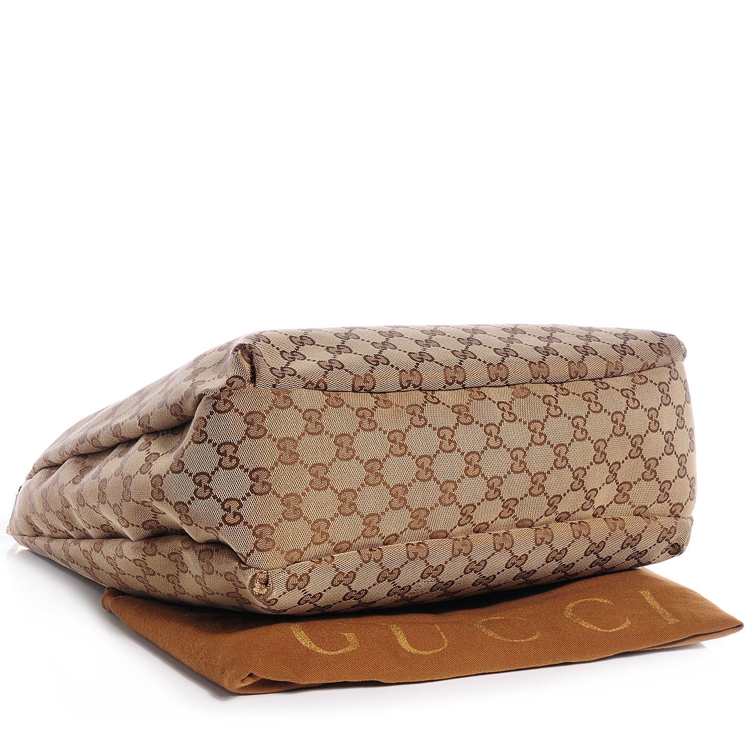 Gucci Monogram New Ladies Web Large Hobo Brown 4 of 7