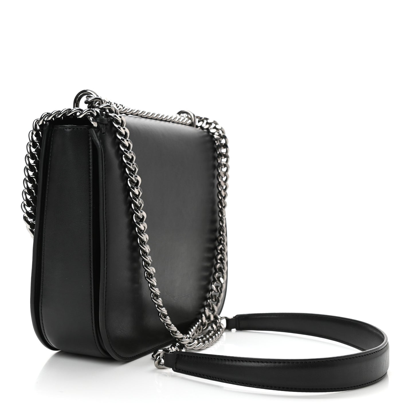 Eco Alter Nappa Medium Falabella Box Shoulder Bag Black