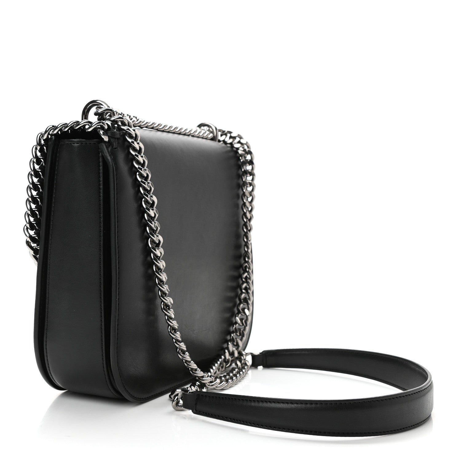 Stella McCartney Eco Alter Nappa Medium Falabella Box Shoulder Bag Black 2 of 9