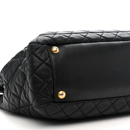 Chanel Lambskin Quilted Large Tote Black 10 of 16