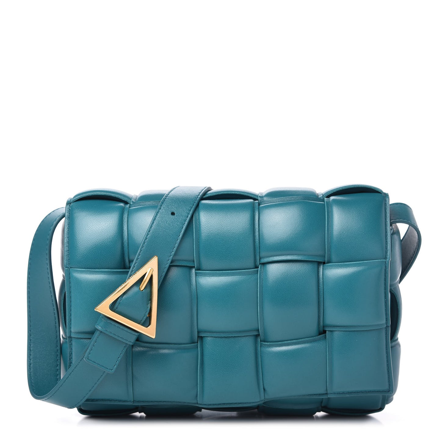 Nappa Maxi Intreccio Padded Cassette Crossbody Bag