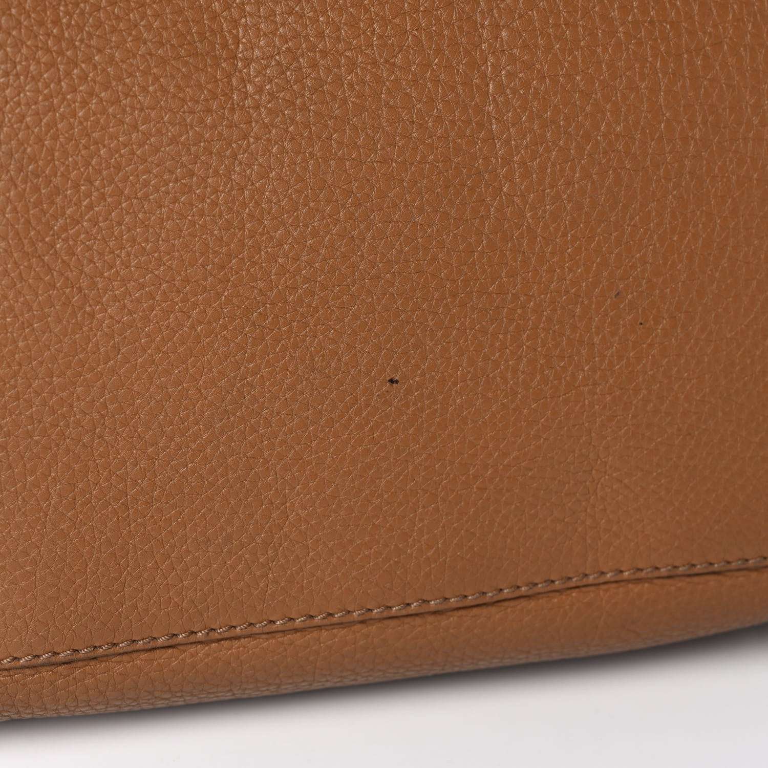 Celine Drummed Calfskin Mini Luggage Camel 12 of 15