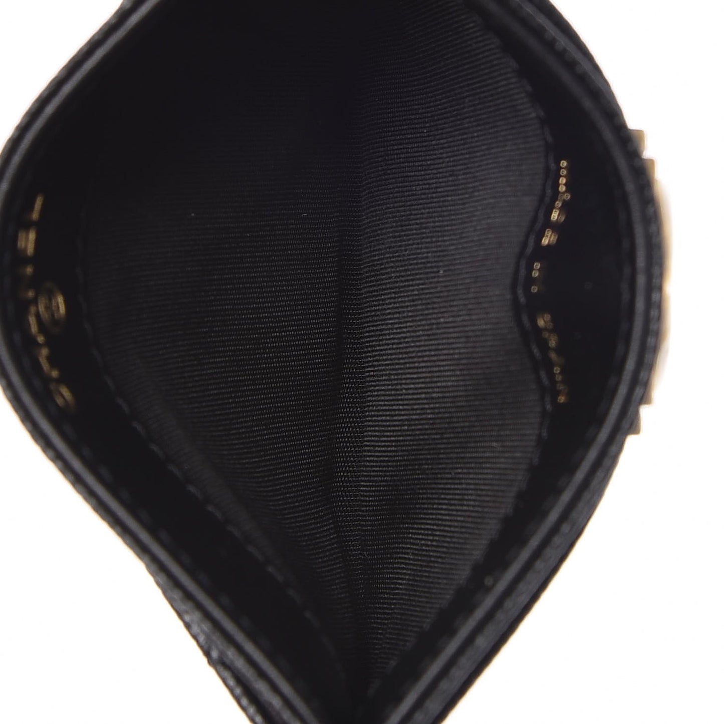 Caviar Quilted Boy Card Holder Black