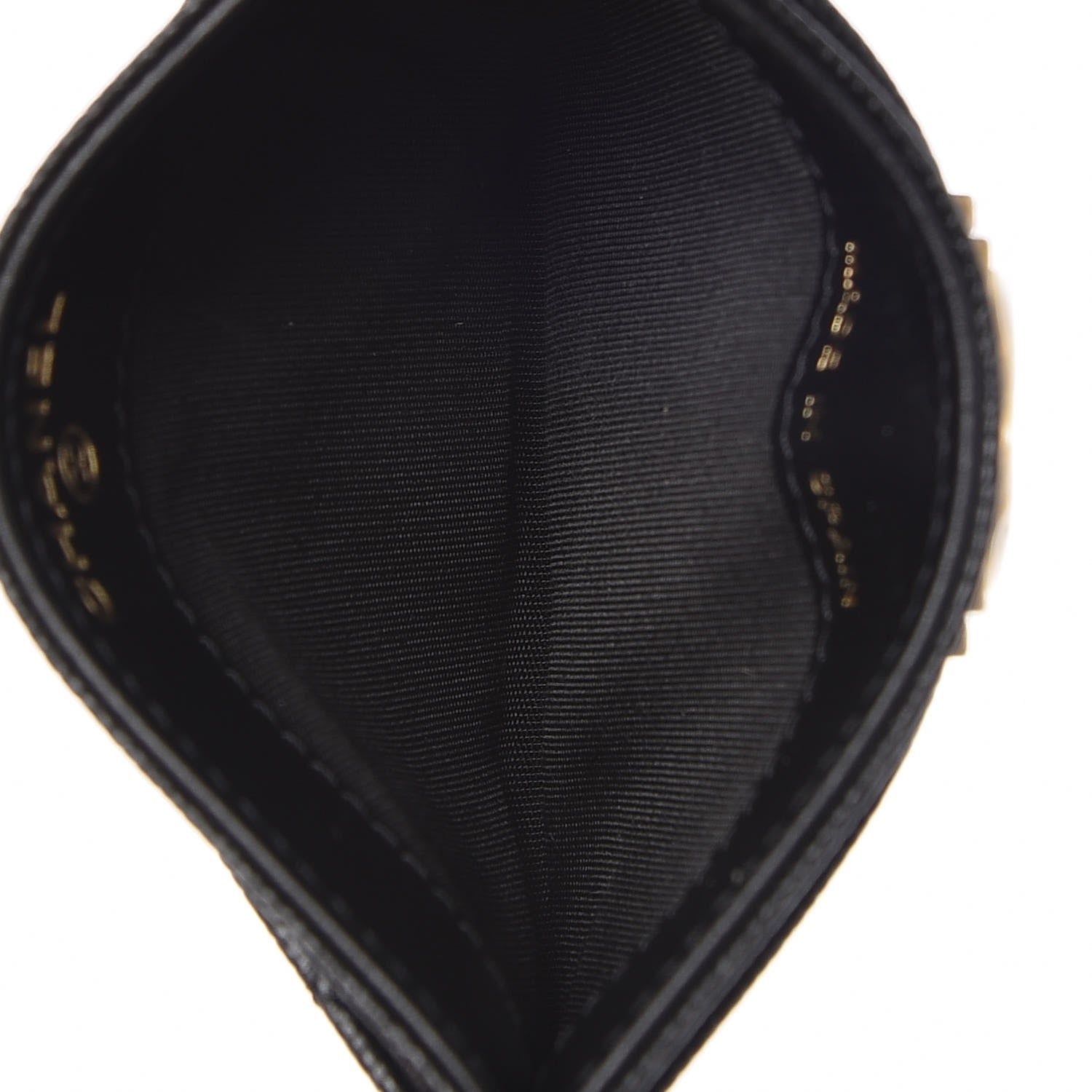 Chanel Caviar Quilted Boy Card Holder Black 7 of 9