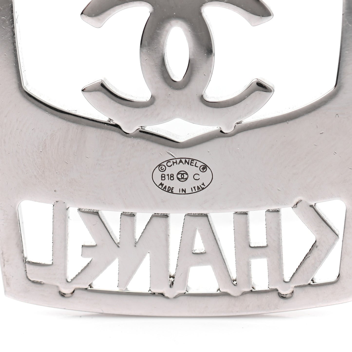 Crystal CC Greek Cup Brooch Silver Blue