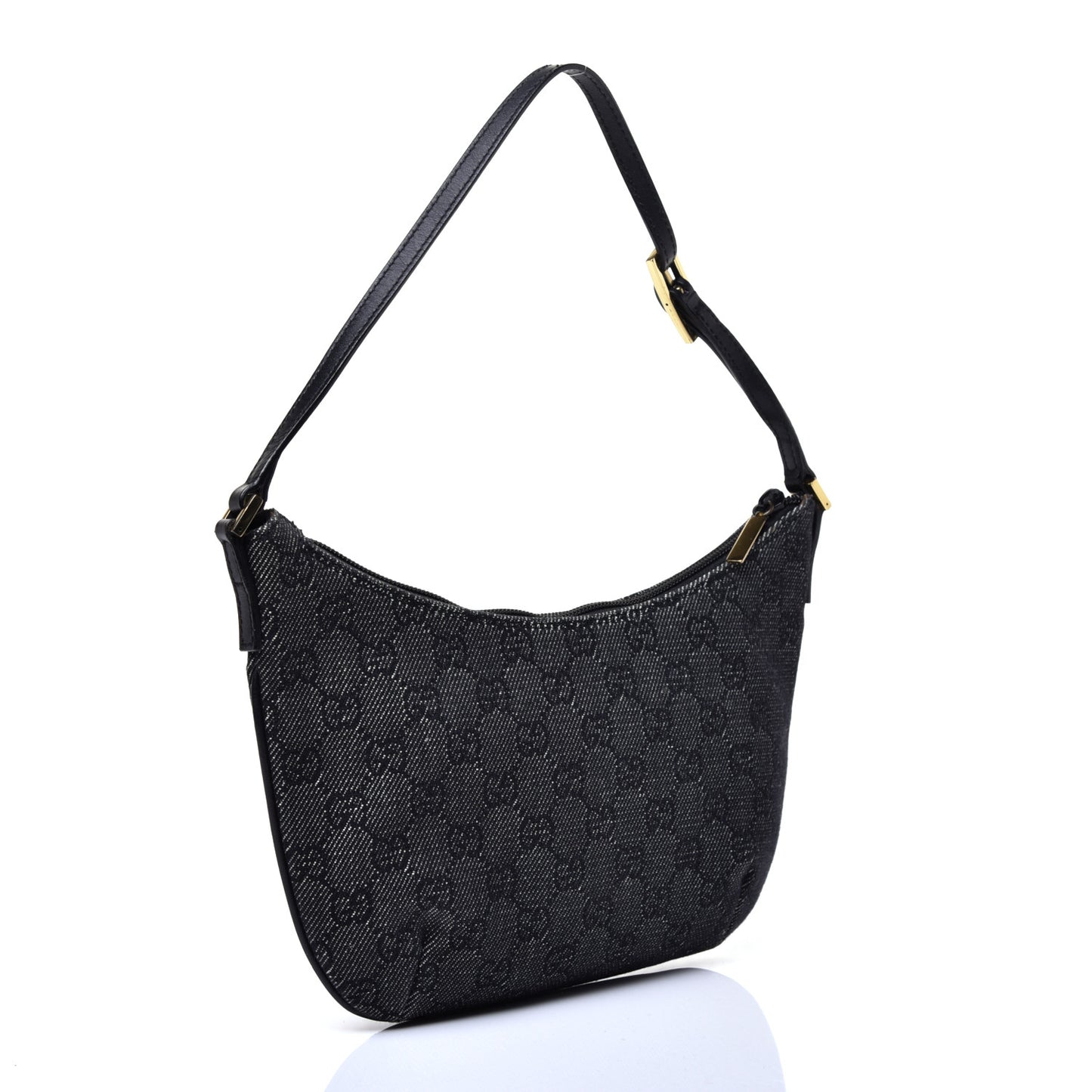 Denim Monogram Pochette Black