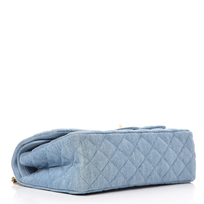 Chanel Denim Quilted 2.55 Reissue 225 Flap Light Blue 4 of 10