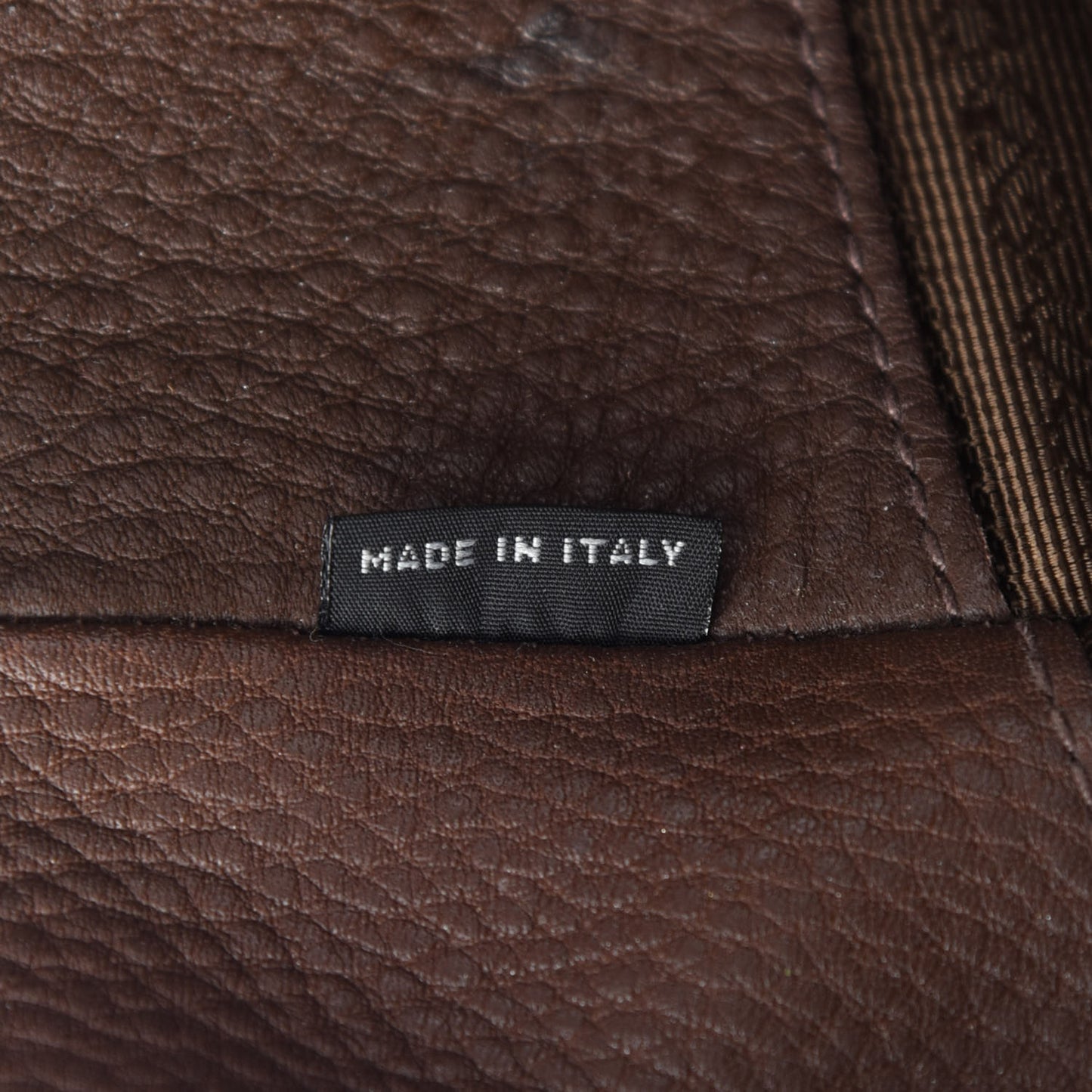 Vitello Daino Shopping Tote Bruciato