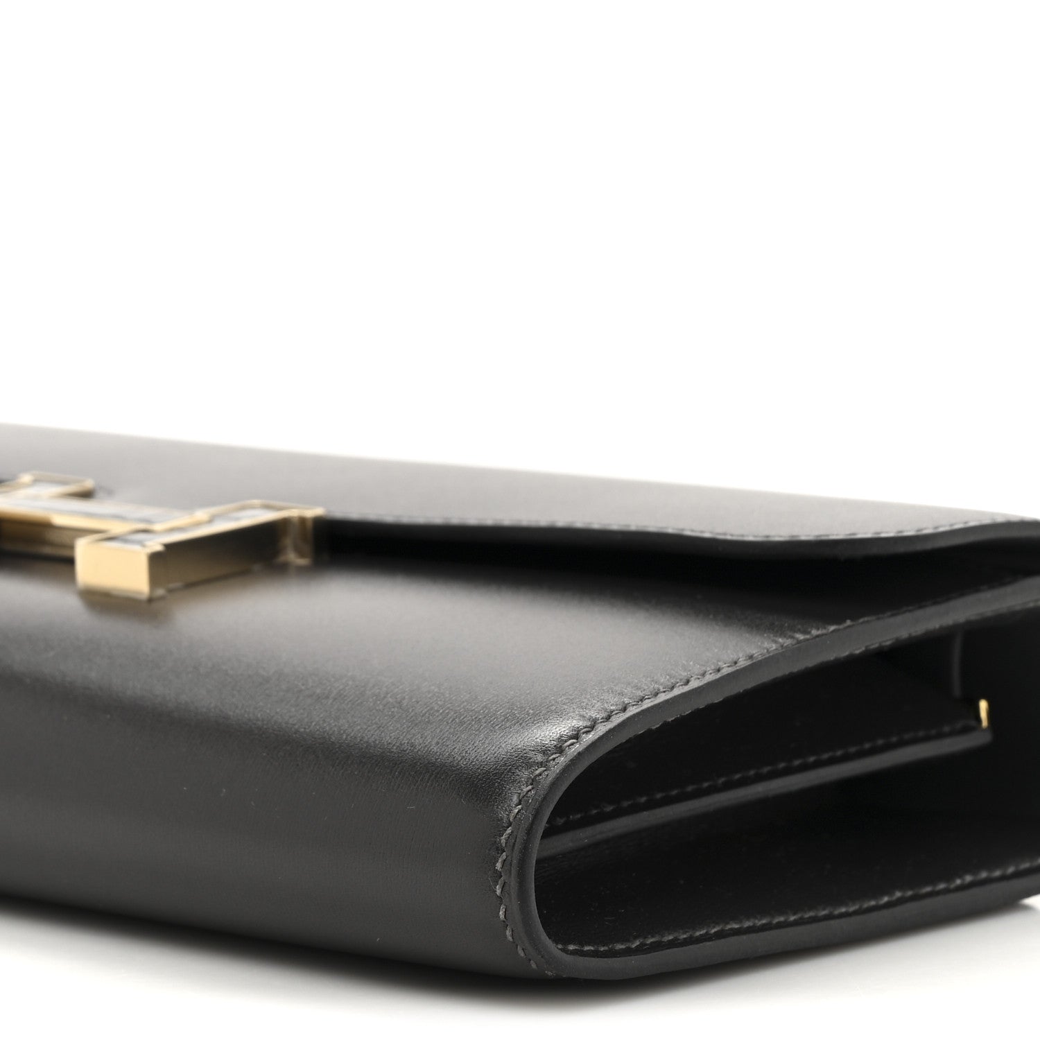 Hermes Box Shiny Alligator Constance Wallet To Go Graphite 19 of 23