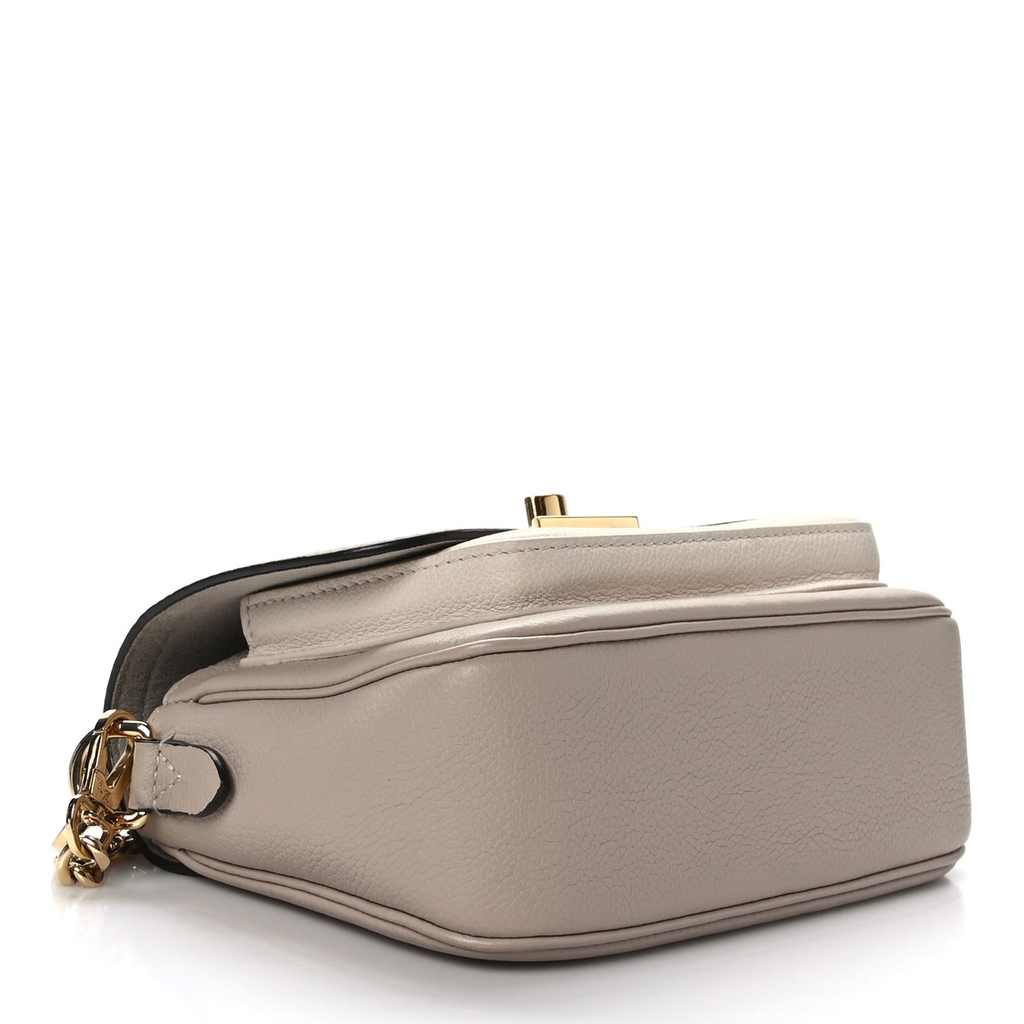Grained Calfskin Lockme Tender Greige