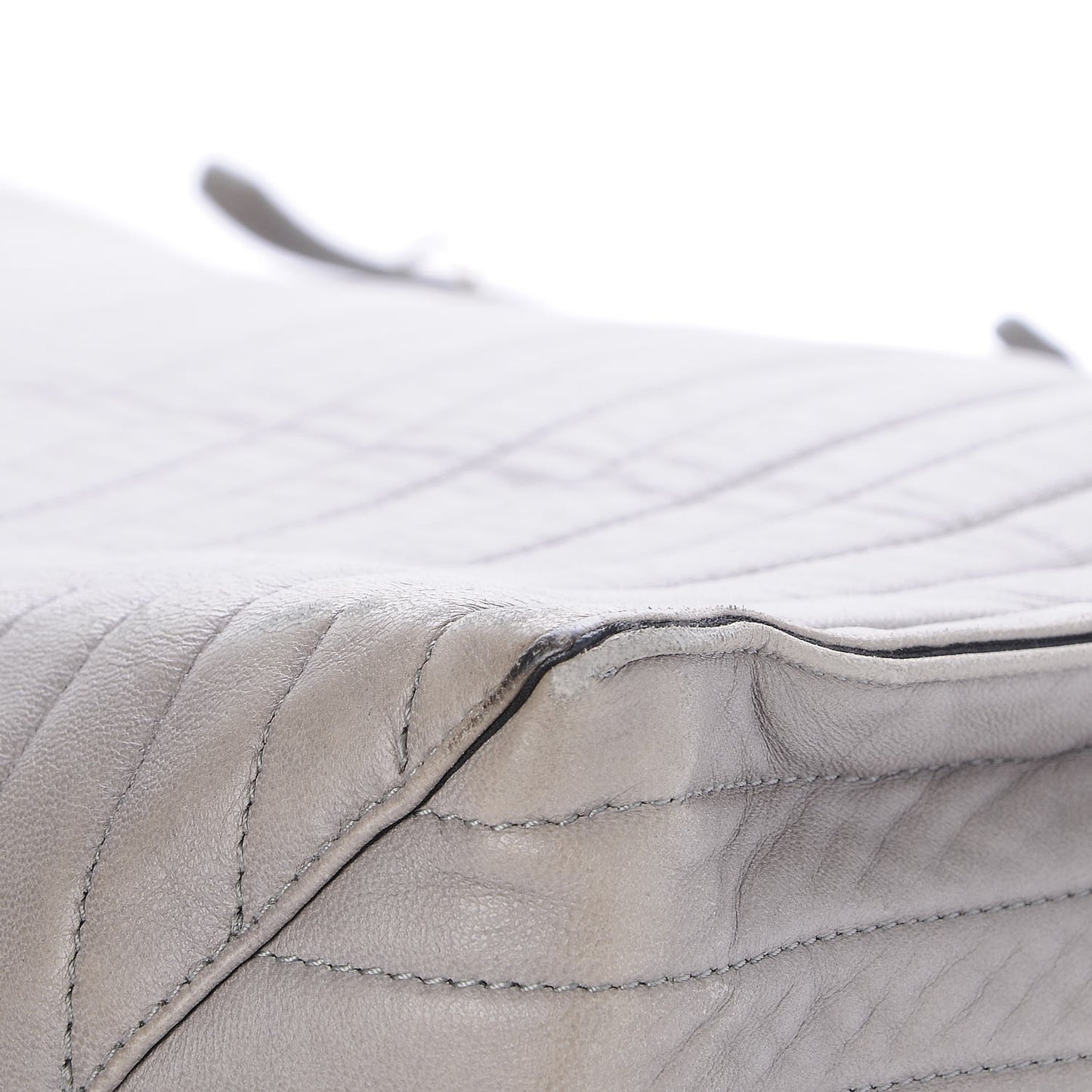 Veau Papier A4 Stitched Tote Grey