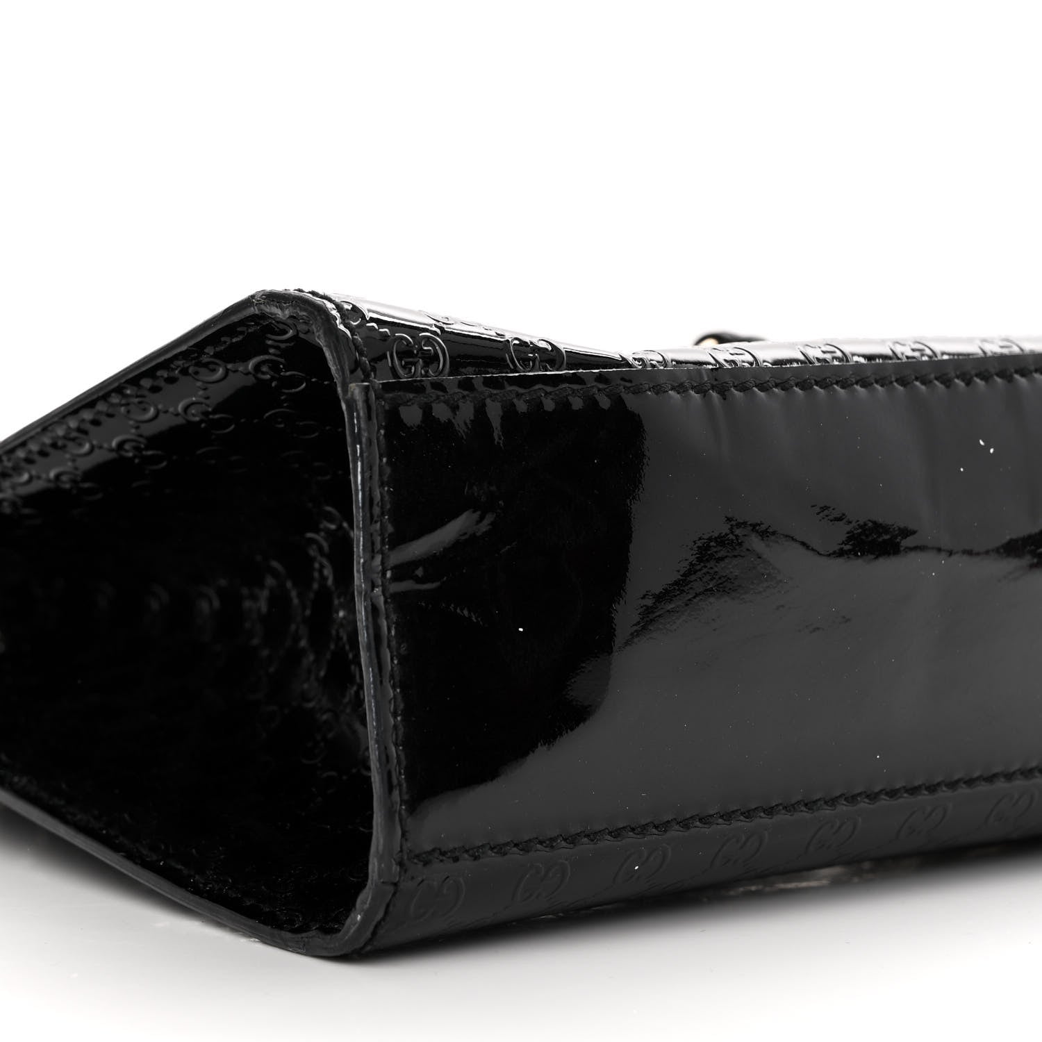 Gucci Shine Guccissima Medium Emily Chain Shoulder Bag Black 10 of 18