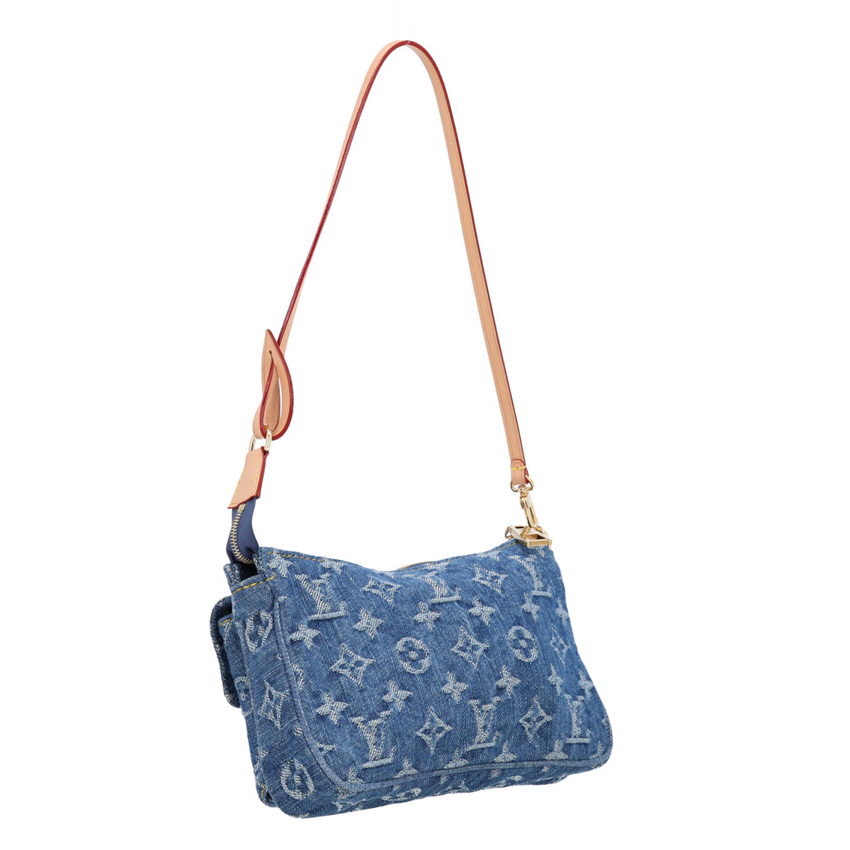 Monogram Pochette Accessories Cargo  Blue Denim