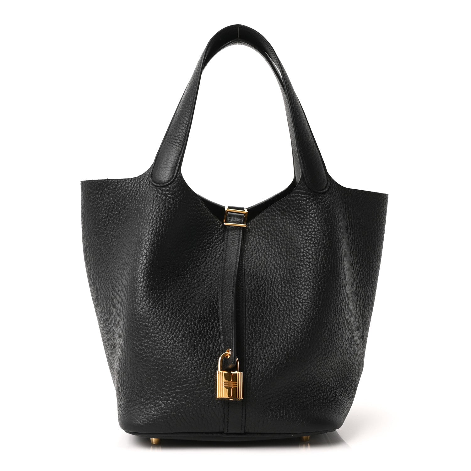 Hermes Taurillon Clemence Picotin Lock 22 MM Black 1 of 10