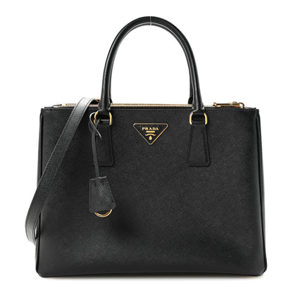 Prada Saffiano Lux Large Galleria Double Zip Tote Black 1 of 9