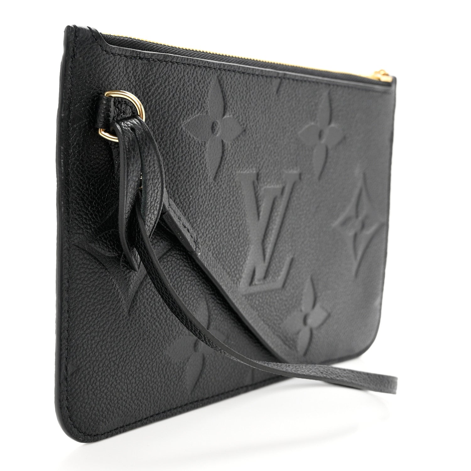Louis Vuitton Empreinte Monogram Giant Neverfull MM Pochette Black 3 of 6