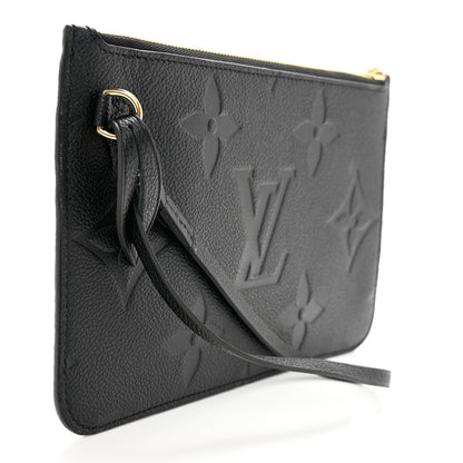 Louis Vuitton Empreinte Monogram Giant Neverfull MM Pochette Black 3 of 6