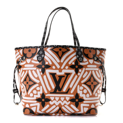 Louis Vuitton Monogram Giant Crafty Neverfull MM Creme Caramel 1 of 9