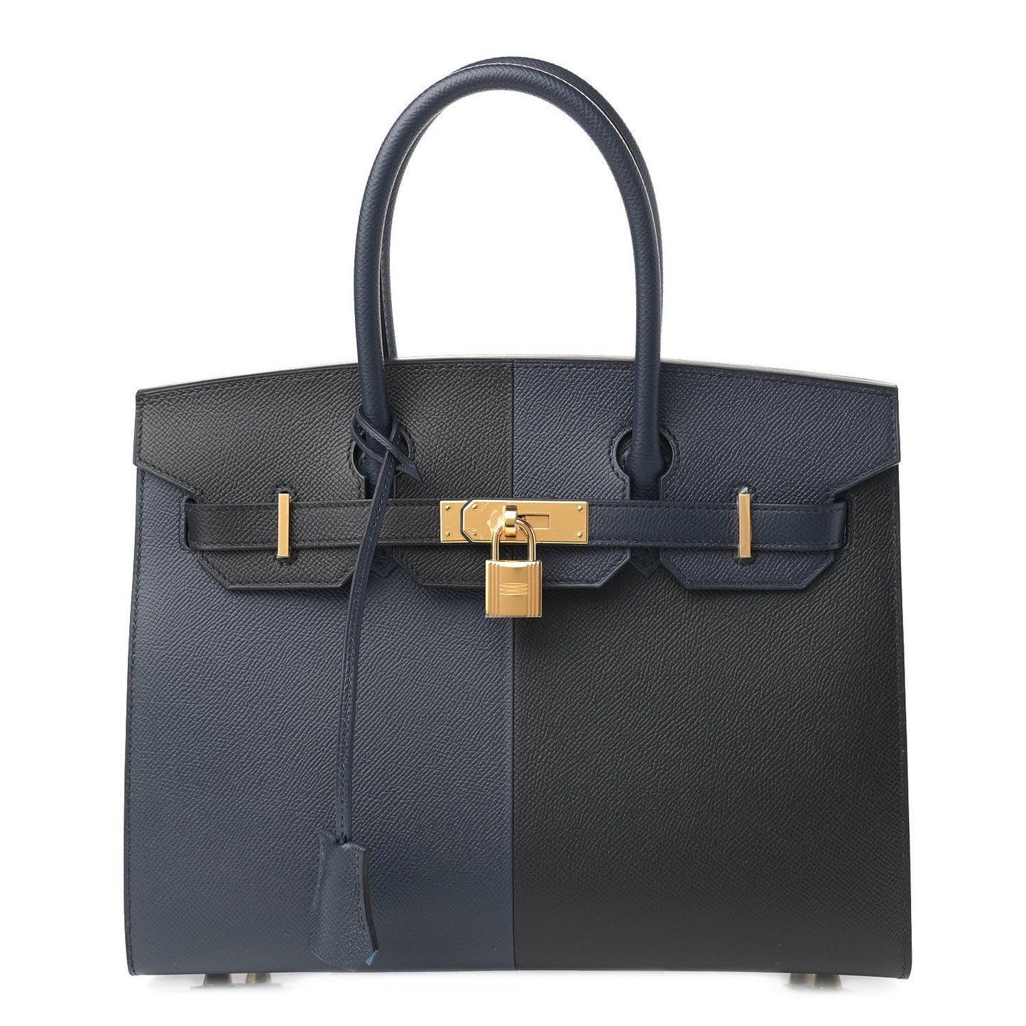 Epsom Casaque Birkin Sellier 30 Bleu Indigo Black Bleu Frida