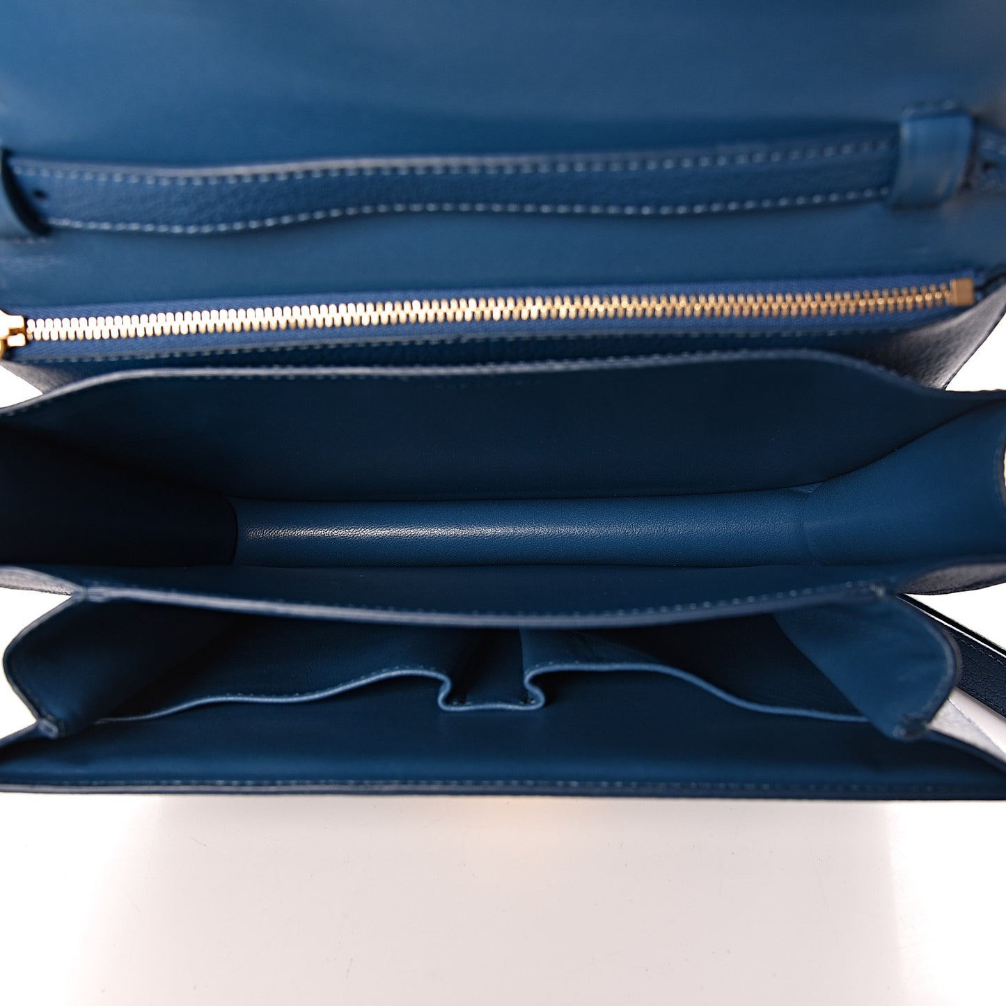 Goatskin Medium Classic Box Flap Bag Deepsea
