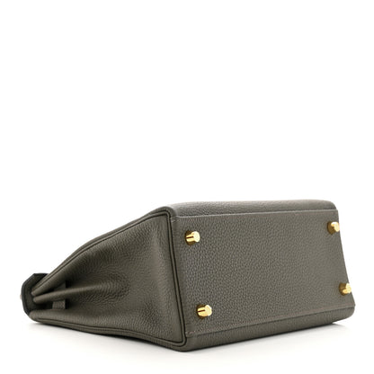Hermes Togo Kelly Retourne 25 Vert De Gris 4 of 12