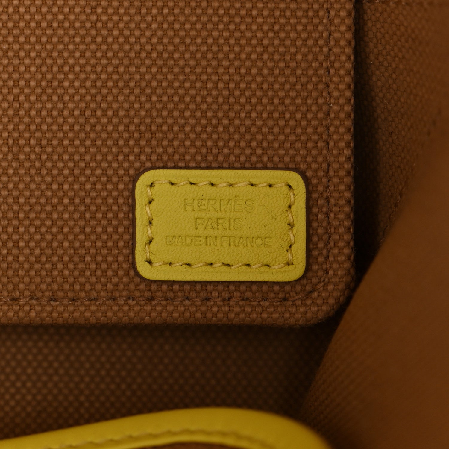 Hermes Military Toile Canvas Swift Steeple 25 Bag Chai Cassis Lime 6 of 10