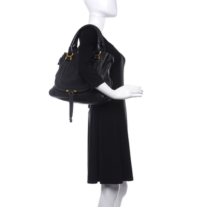 Chloe Calfskin Medium Marcie Satchel Black 2 of 9
