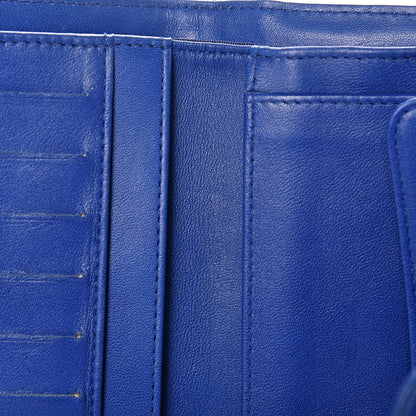 Chanel Lambskin Quilted Large Flap Wallet Blue 10 of 13
