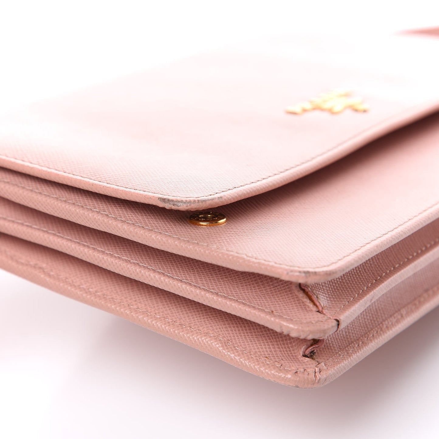 Saffiano Metal Flap Wallet with Strap Orchidea