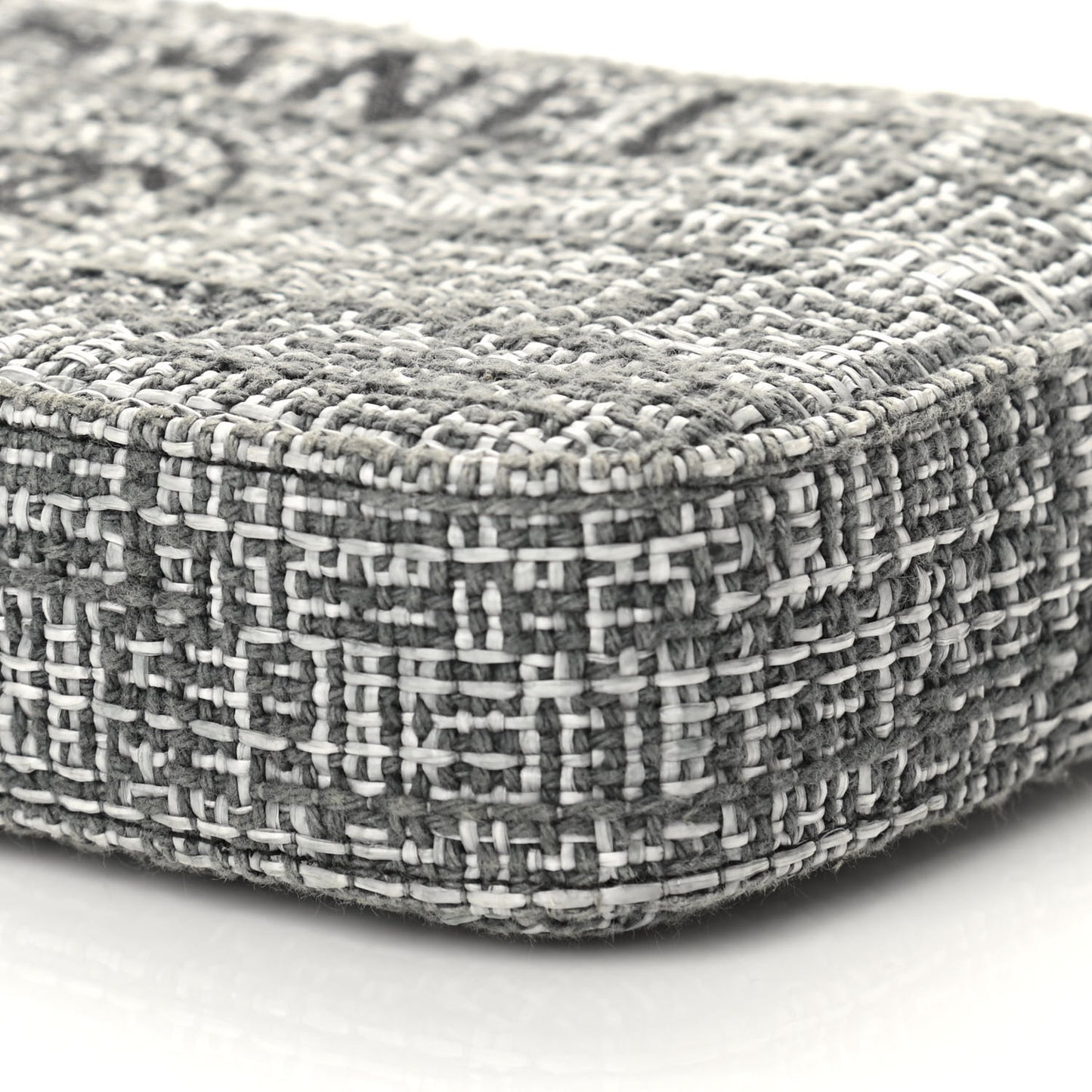 Canvas Small Deauville Clutch With Chain Charcoal