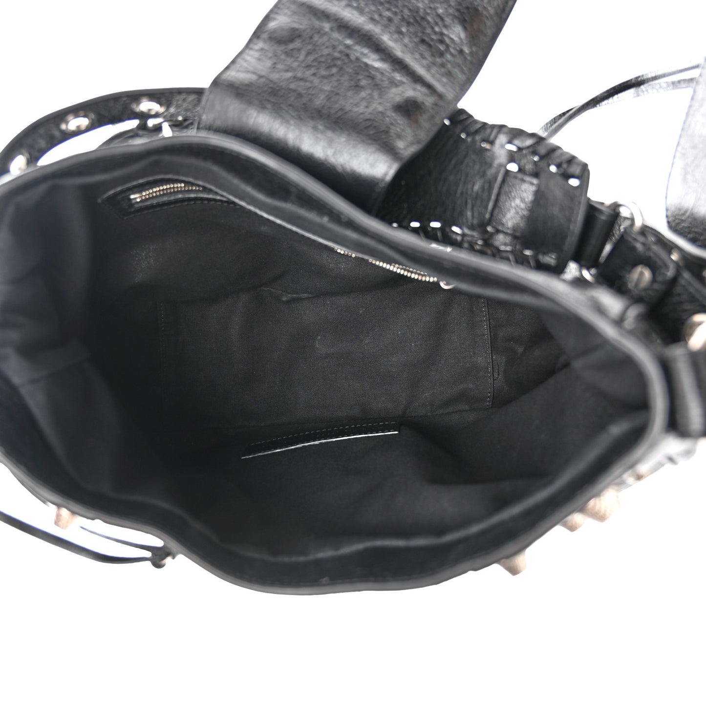 Agneau Arena Medium Le Cagole Shoulder Bag Black