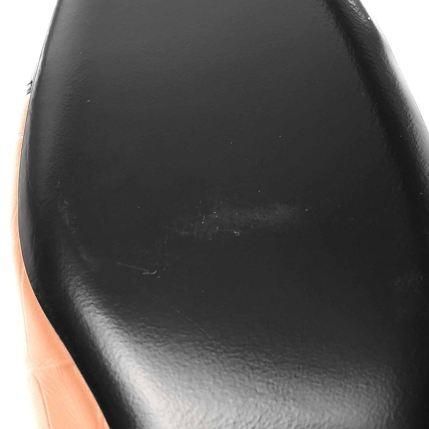 Chanel Calfskin Crocodile Embossed Patent Cap Toe CC Slingback Flats 37.5 Brown Black 9 of 11