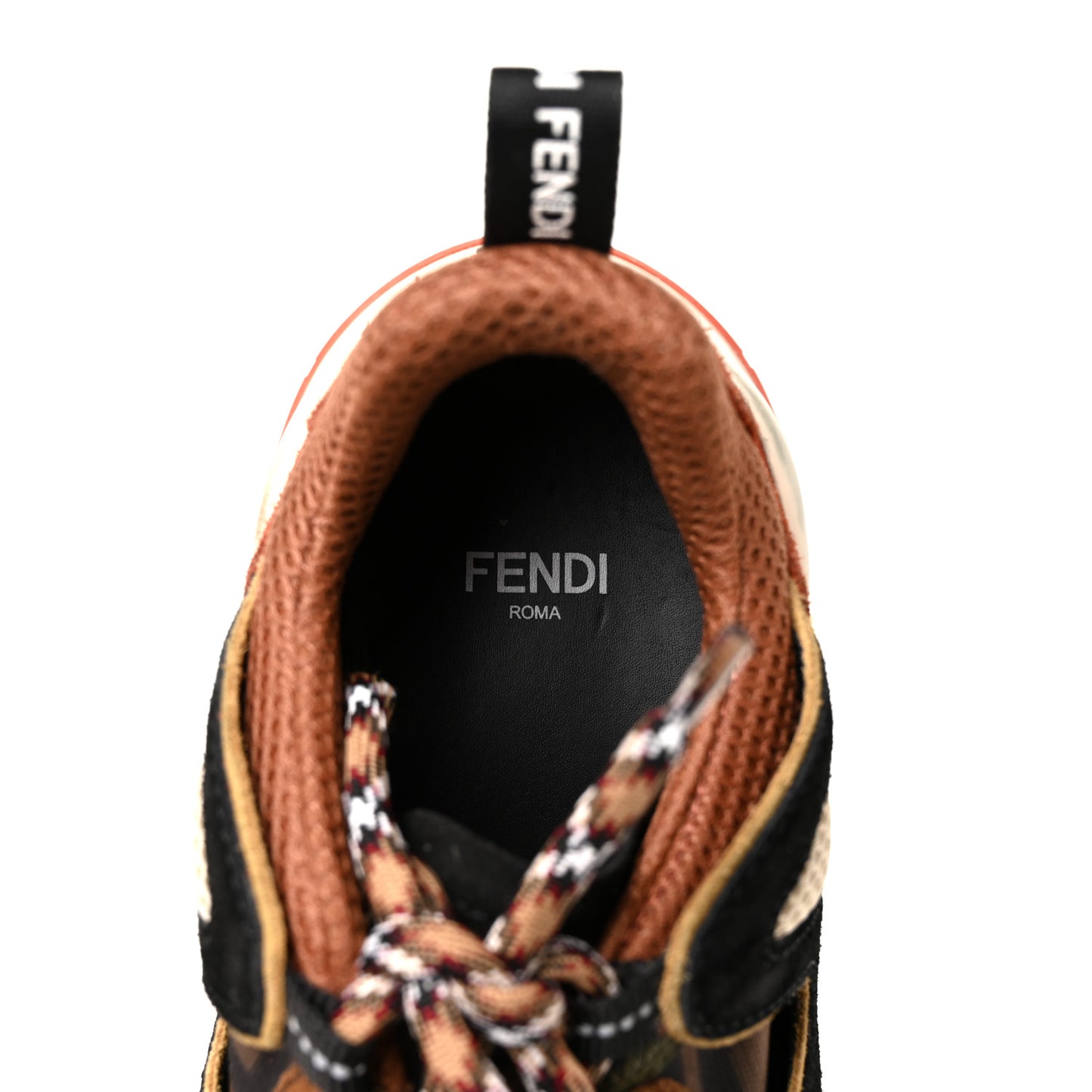 Suede Mesh FF Womens FFluid Low Top Sneakers 39 Black Brandy Tobacco