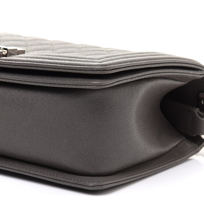 Chanel Caviar Quilted Medium Boy Flap Grey 11 of 12