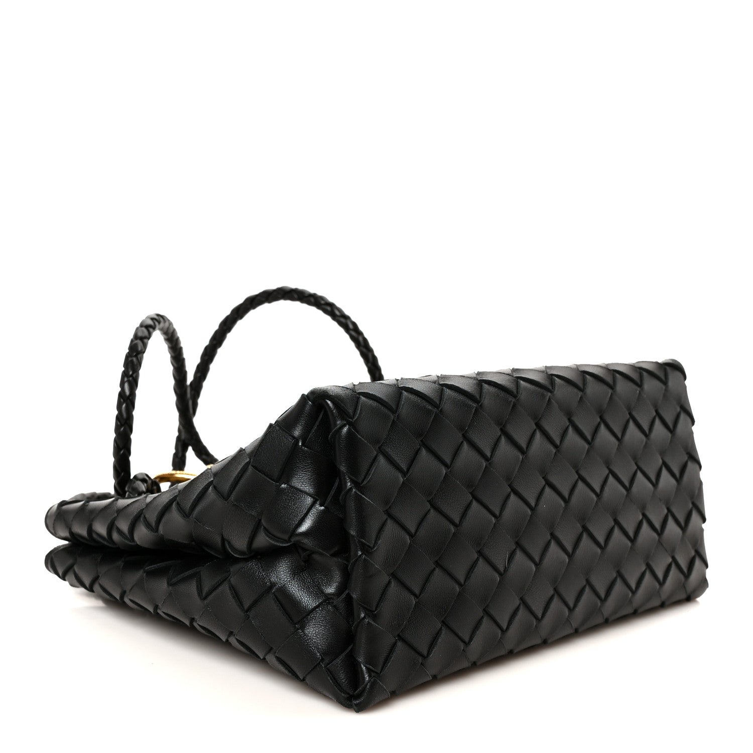 Bottega Veneta Nappa Intrecciato Small Andiamo Shoulder Bag Black 4 of 10