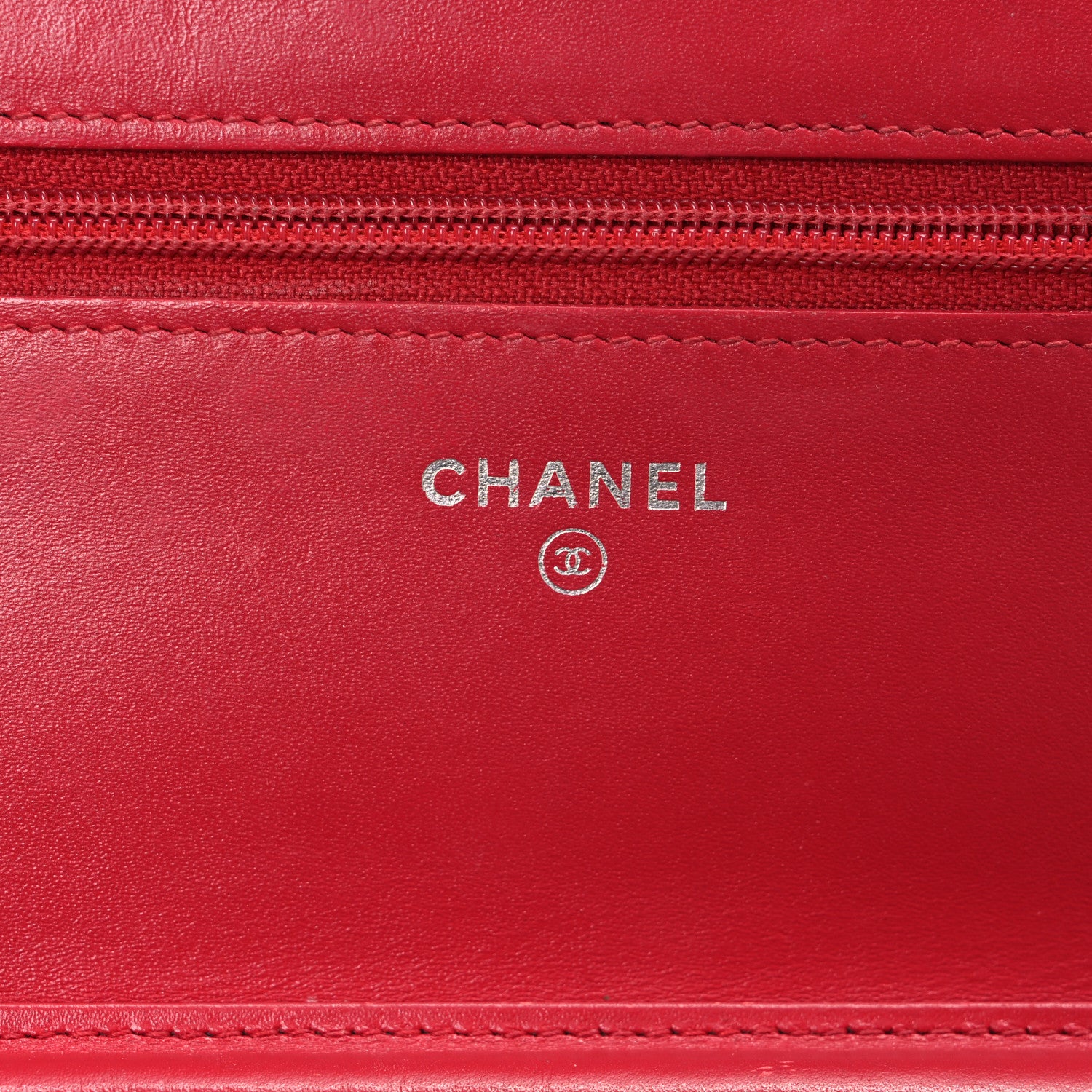 Chanel Patent Calfskin Quilted Boy Wallet On Chain WOC Red 6 of 15