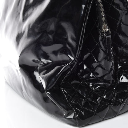 Chanel Vinyl Large Lipstick Tote Black 11 of 13