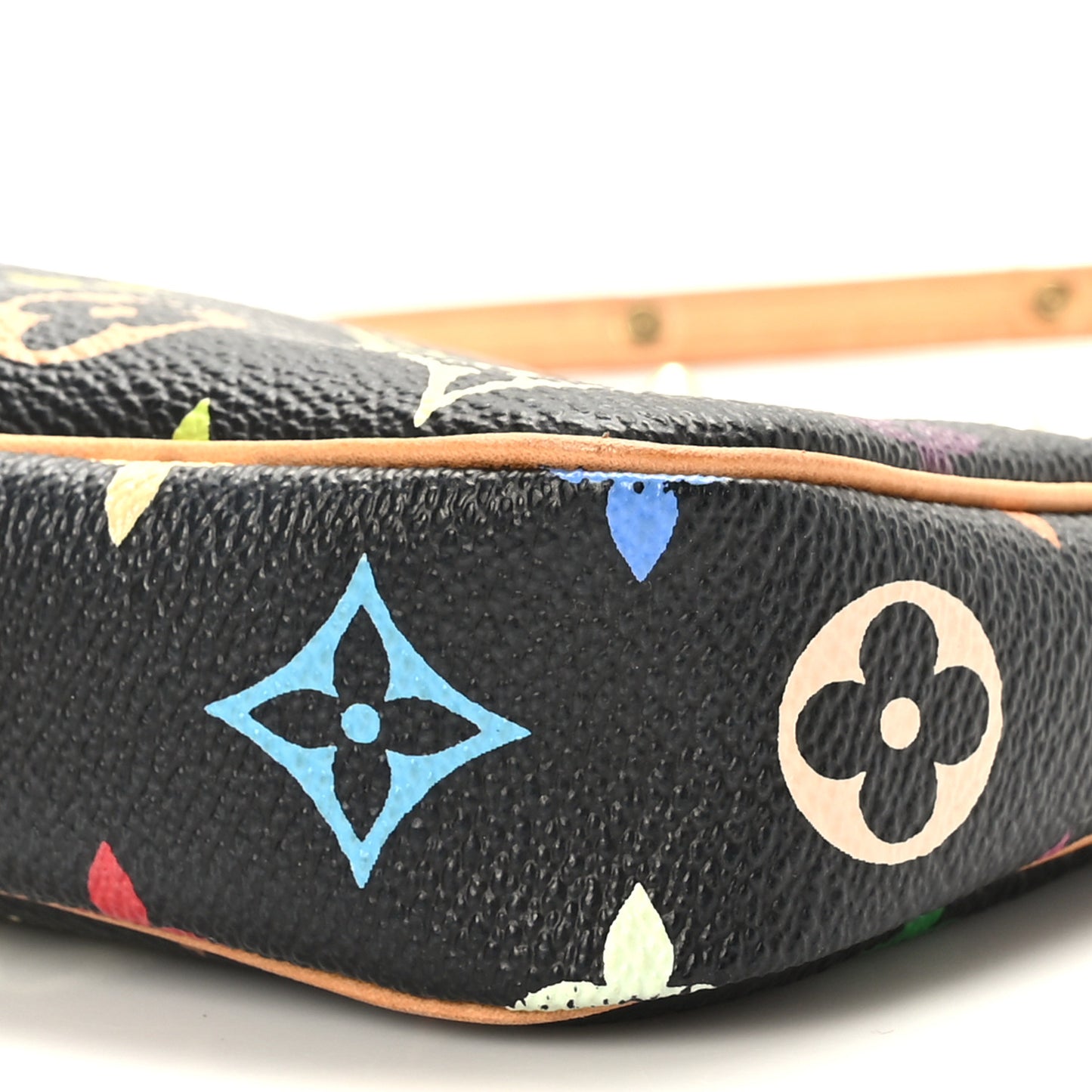 Monogram Multicolor Pochette Accessories Black