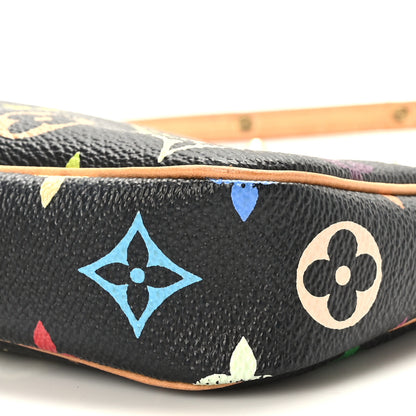 Louis Vuitton Monogram Multicolor Pochette Accessories Black 9 of 9