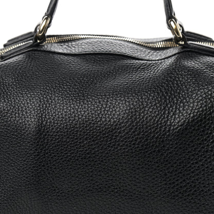 Gucci Pebbled Calfskin Medium Soho Boston Black 8 of 17