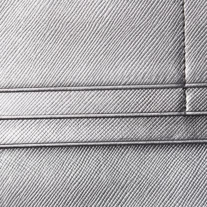 Prada Saffiano Fiocco Bow Continental Wallet Cromo 10 of 13